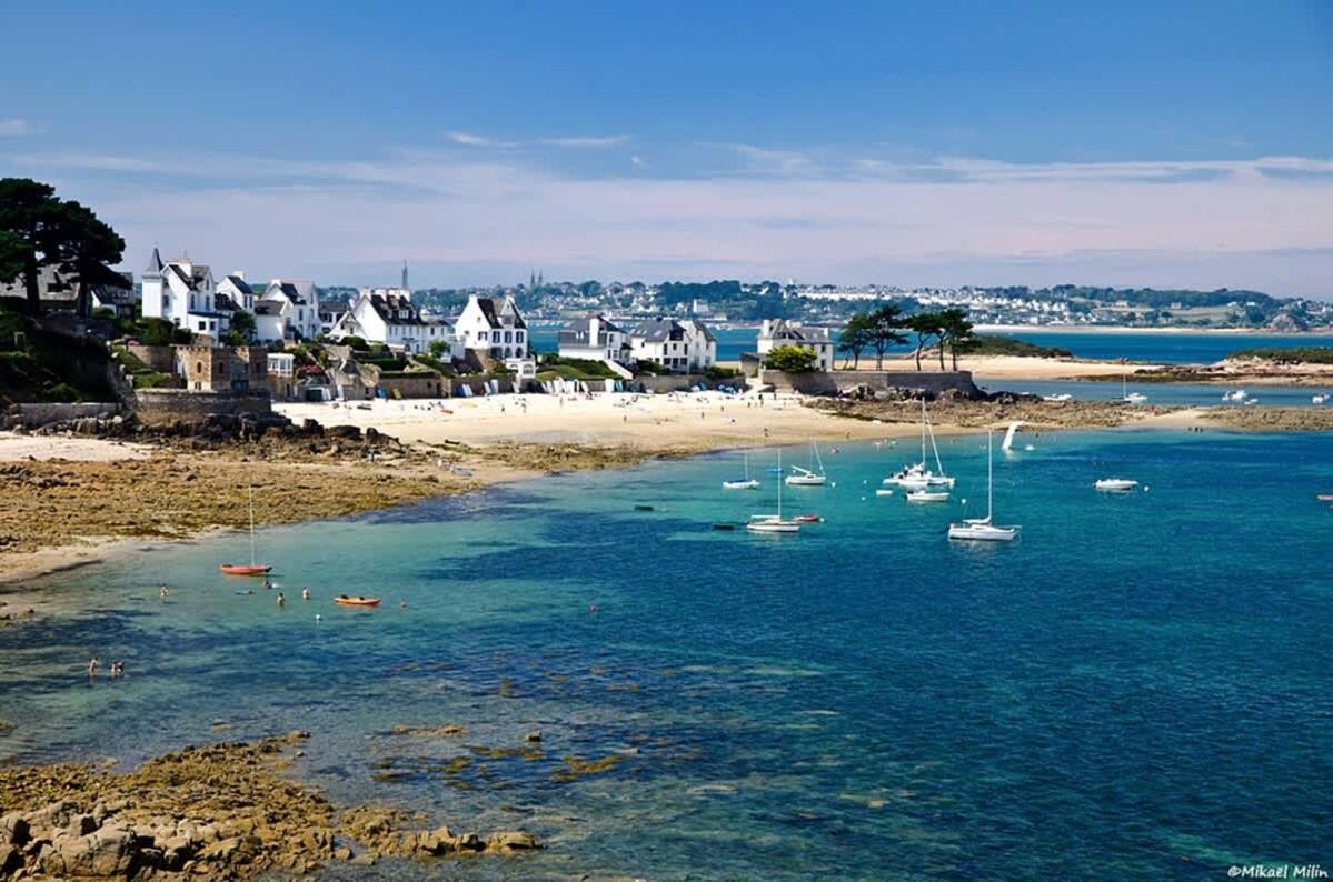 Kermartin - Maison De Famille Avec Vue Sur La Baie De Morlaix Plouézocʼh 외부 사진